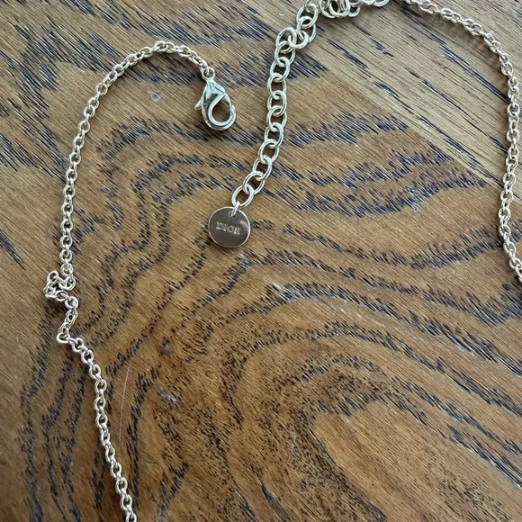 100% authentic Dior Gold Letter Charm Necklace - Picture 3 of 3